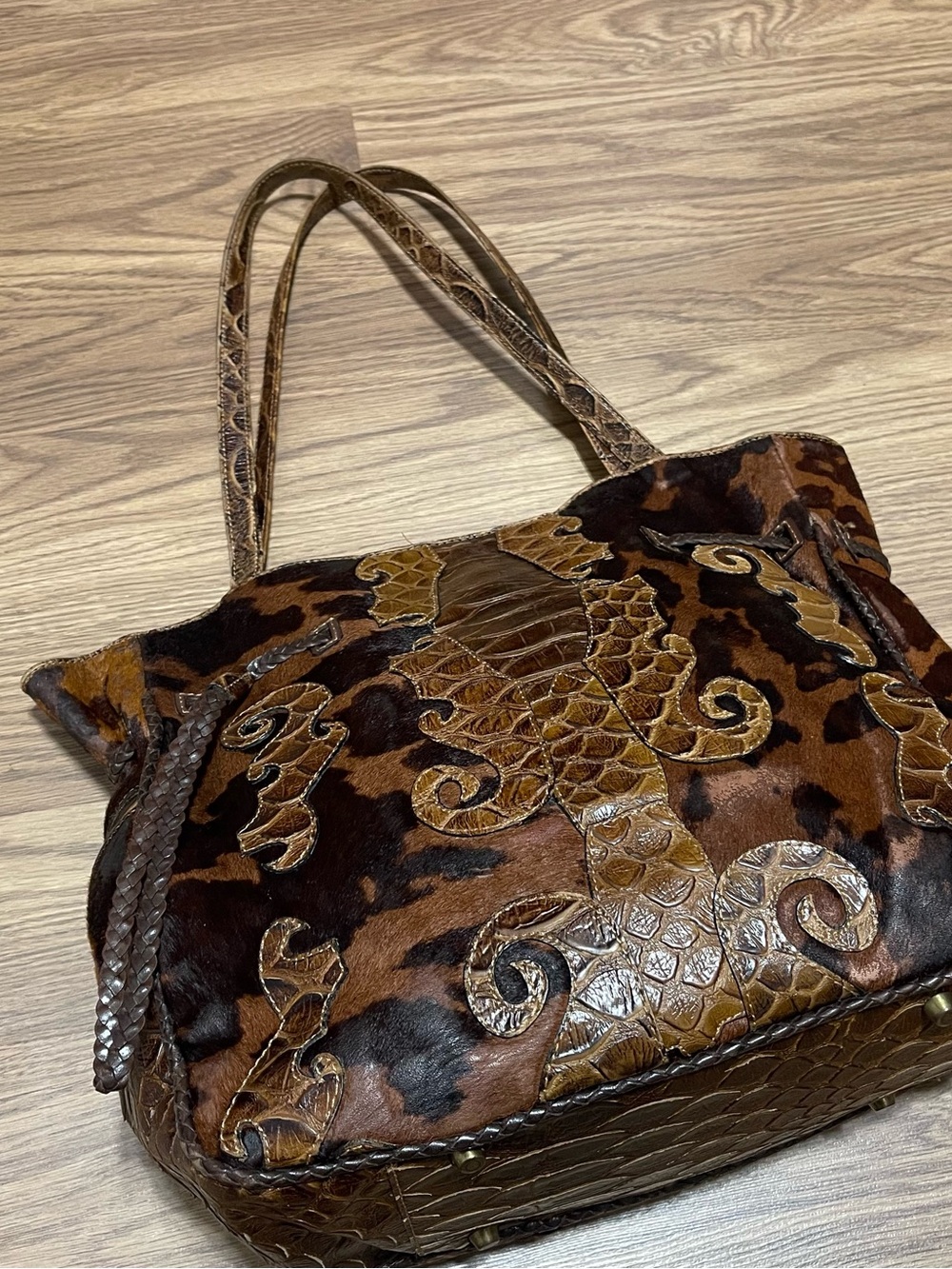 Vintage Marc & Marc by sharif REAL GENUINE Leather cowhide purse tote bag